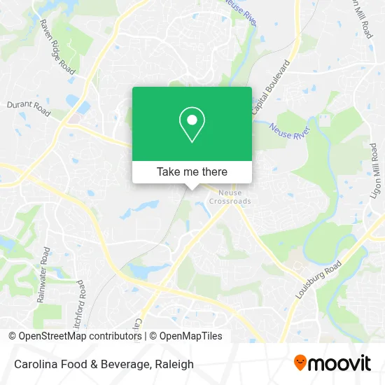 Carolina Food & Beverage map