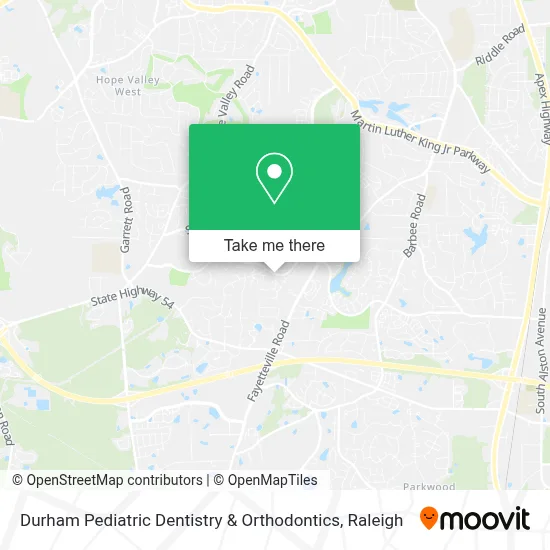 Durham Pediatric Dentistry & Orthodontics map