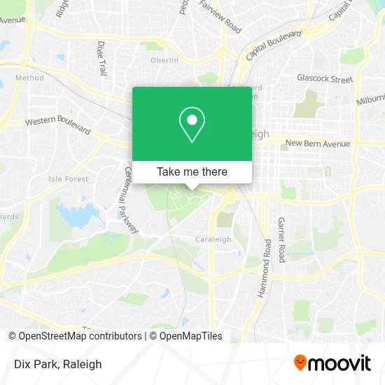 Dix Park map