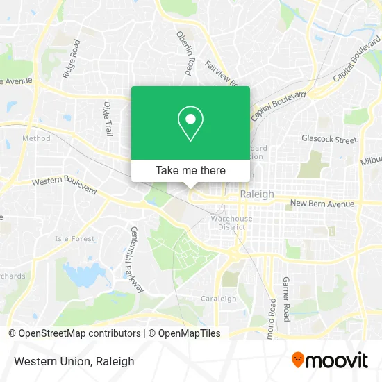 Western Union map