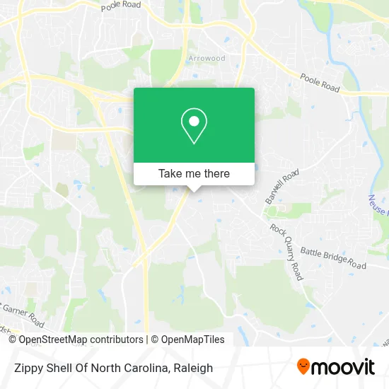 Zippy Shell Of North Carolina map