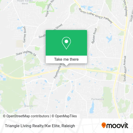 Triangle Living Realty / Kw Elite map