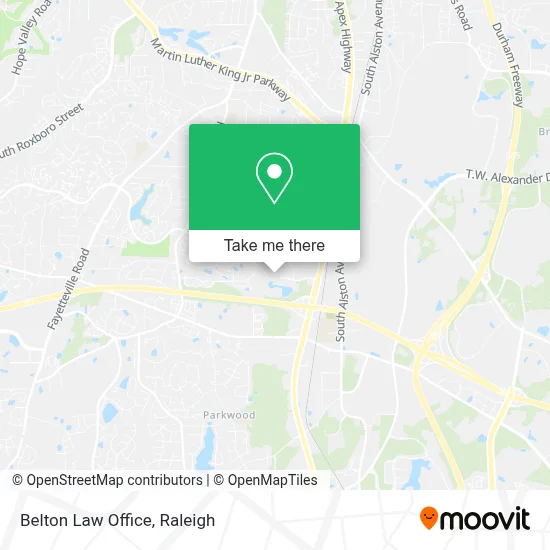 Belton Law Office map