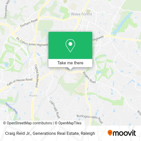 Mapa de Craig Reid Jr., Generations Real Estate