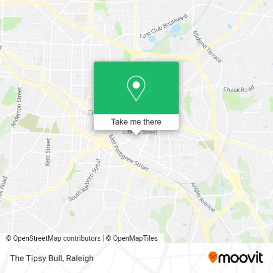 The Tipsy Bull map