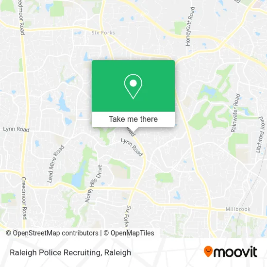 Raleigh Police Recruiting map