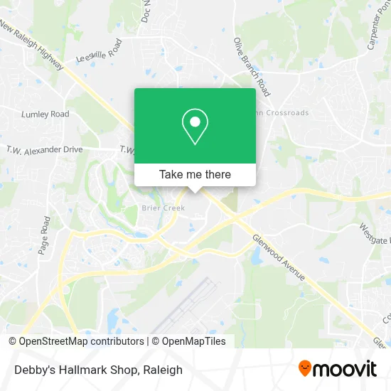 Debby's Hallmark Shop map