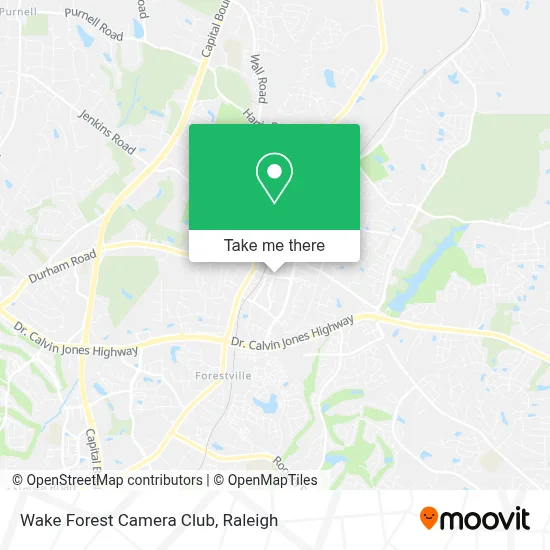 Mapa de Wake Forest Camera Club