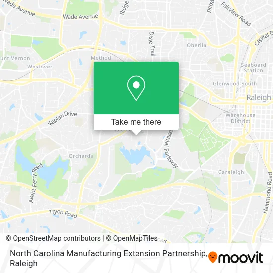 North Carolina Manufacturing Extension Partnership map