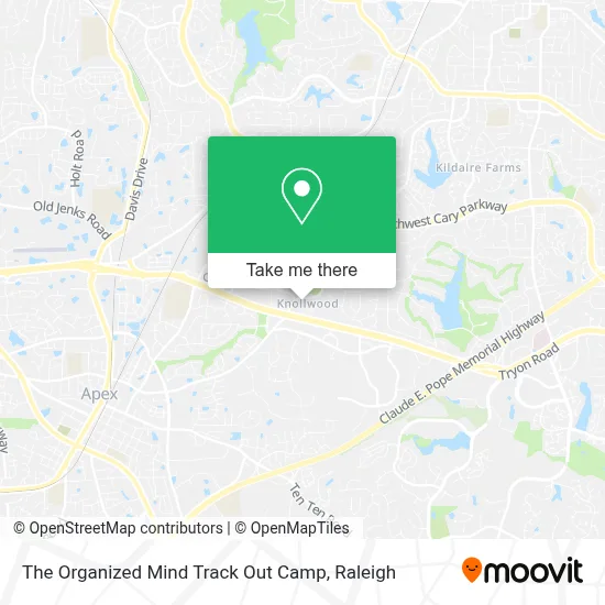 The Organized Mind Track Out Camp map