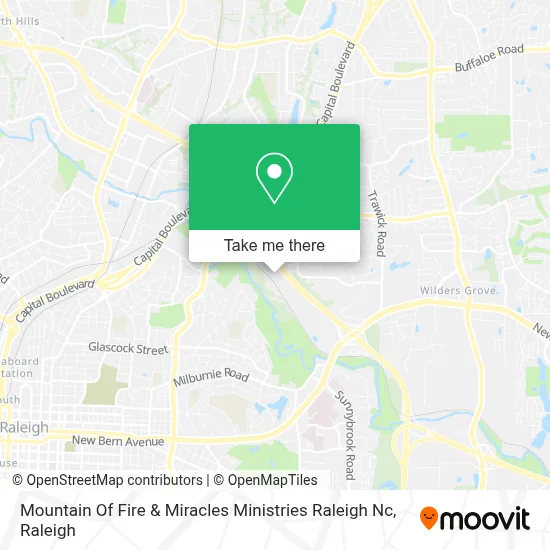 Mountain Of Fire & Miracles Ministries Raleigh Nc map