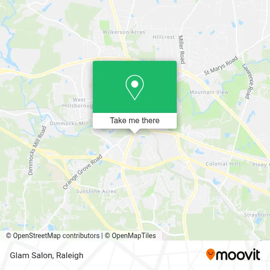 Glam Salon map