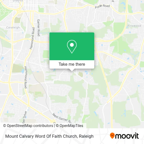 Mount Calvary Word Of Faith Church map