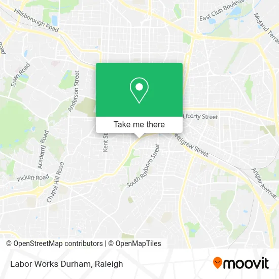 Labor Works Durham map