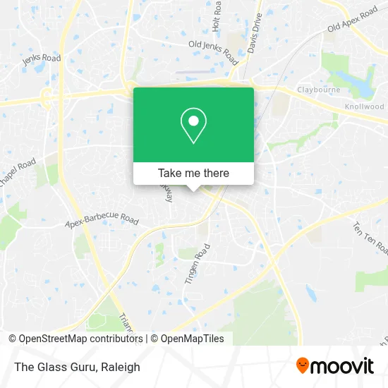 The Glass Guru map