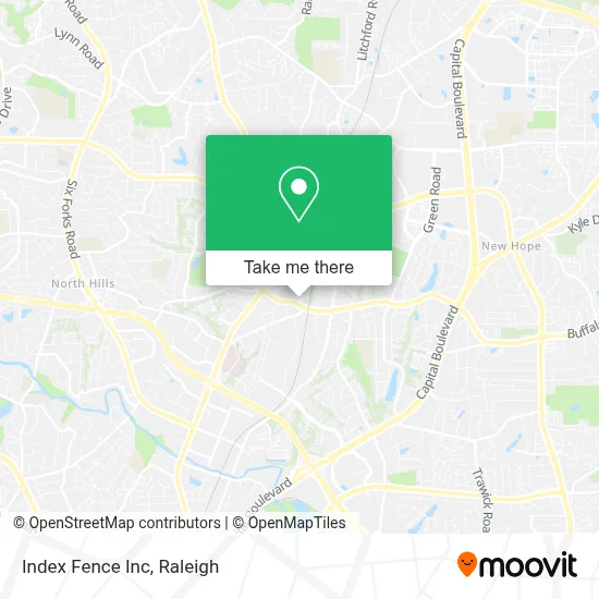 Index Fence Inc map