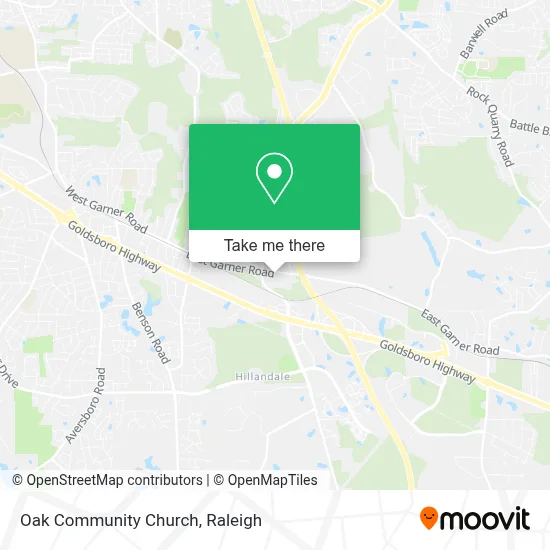 Oak Community Church map