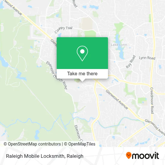Raleigh Mobile Locksmith map