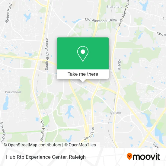 Hub Rtp Experience Center map