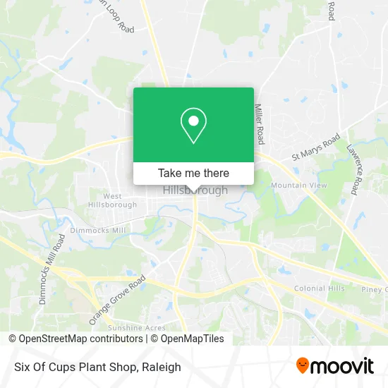 Six Of Cups Plant Shop map