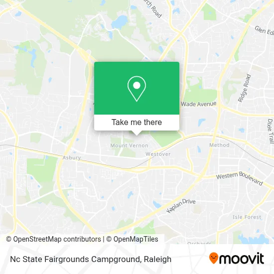Nc State Fairgrounds Campground map