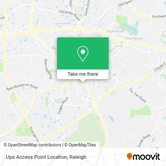 Ups Access Point Location map