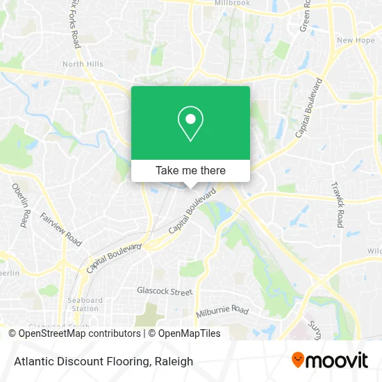 Atlantic Discount Flooring map