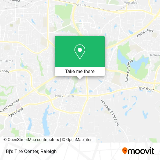 Bj's Tire Center map
