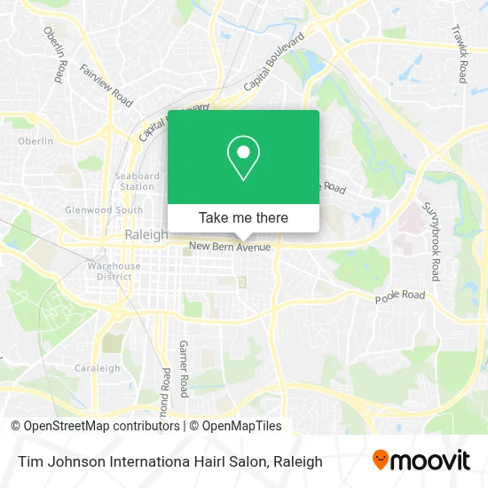 Tim Johnson Internationa Hairl Salon map