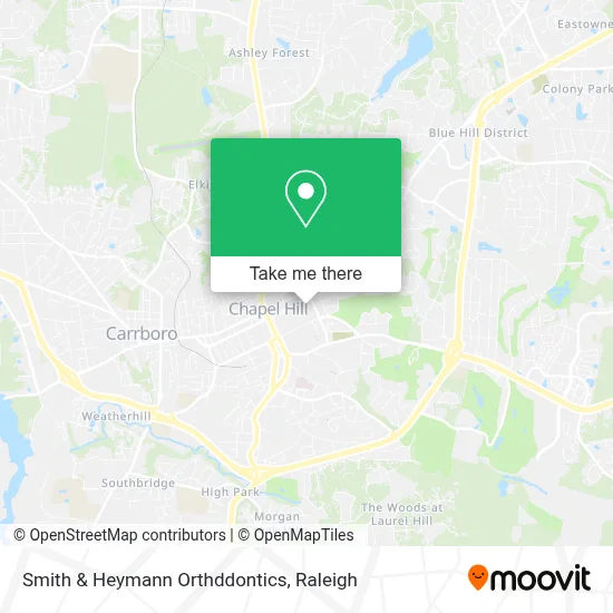 Smith & Heymann Orthddontics map