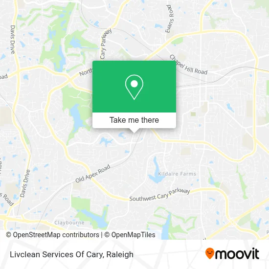 Livclean Services Of Cary map