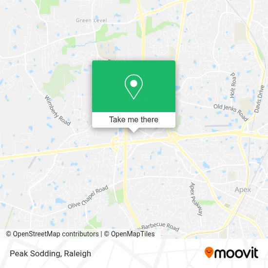 Peak Sodding map