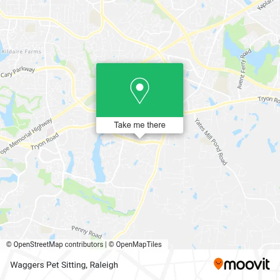 Waggers Pet Sitting map