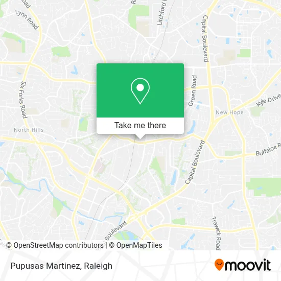 Pupusas Martinez map