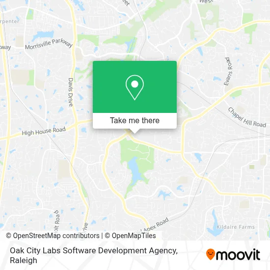 Oak City Labs Software Development Agency map