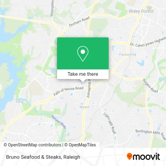 Bruno Seafood & Steaks map