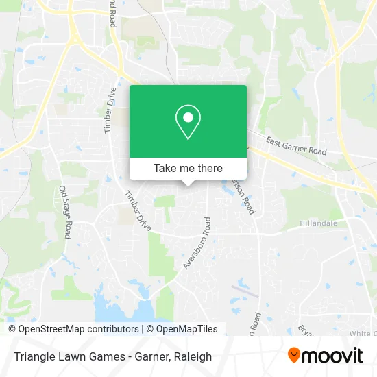 Triangle Lawn Games - Garner map