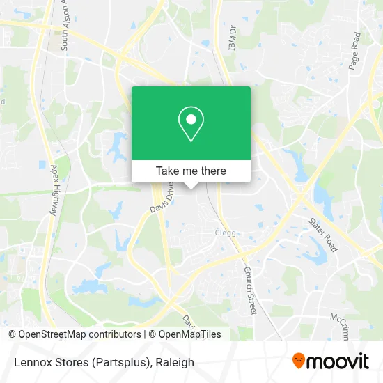 Mapa de Lennox Stores (Partsplus)