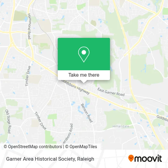 Garner Area Historical Society map