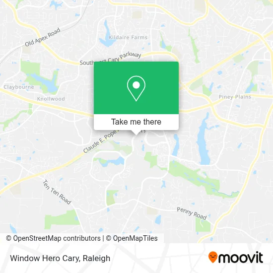 Window Hero Cary map