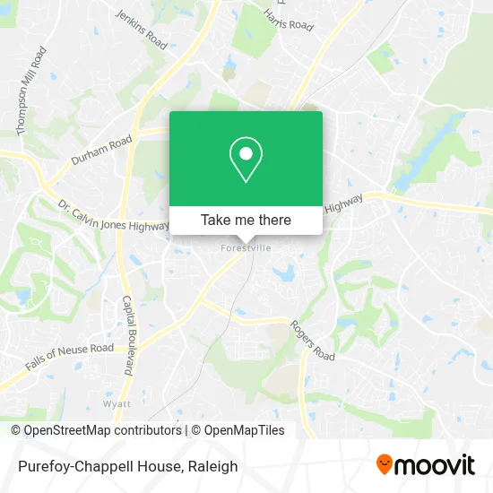 Mapa de Purefoy-Chappell House