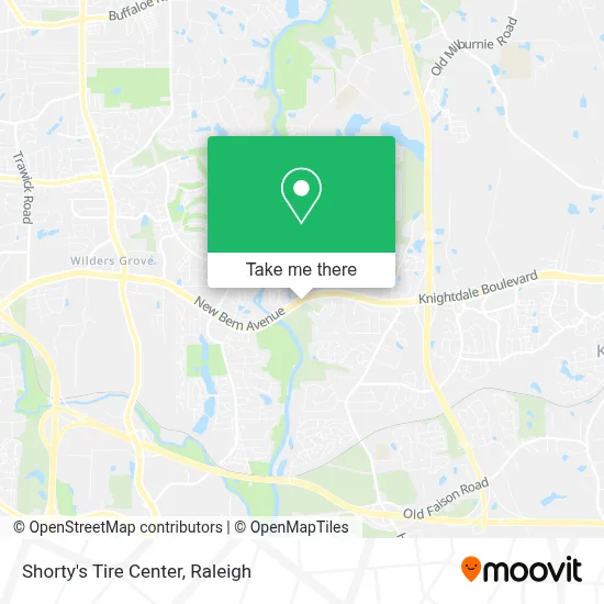 Shorty's Tire Center map