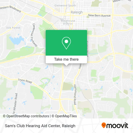 Sam's Club Hearing Aid Center map