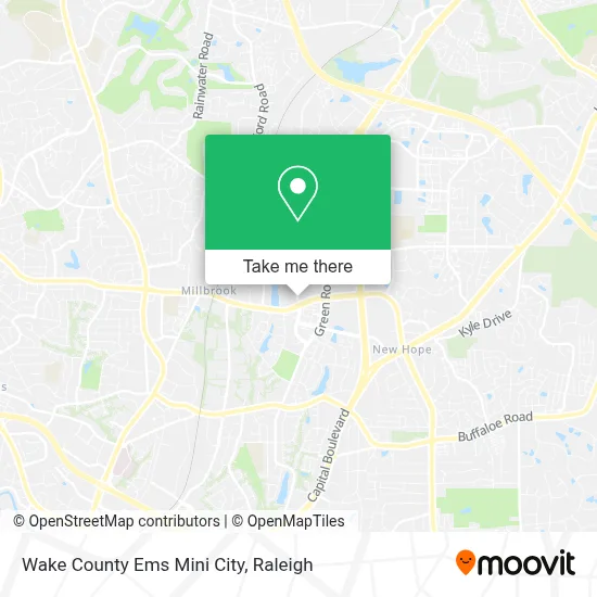 Wake County Ems Mini City map