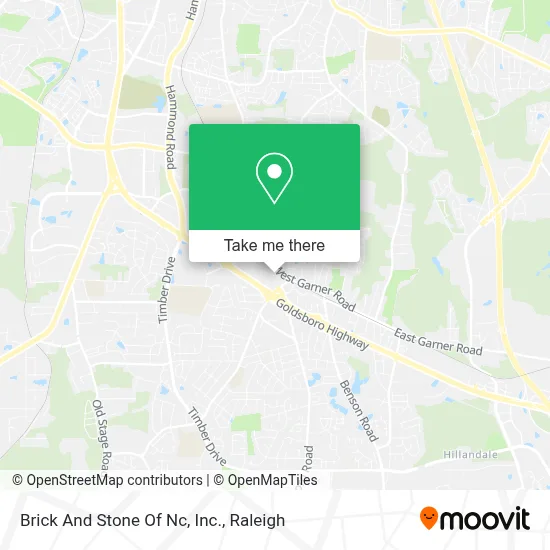 Brick And Stone Of Nc, Inc. map