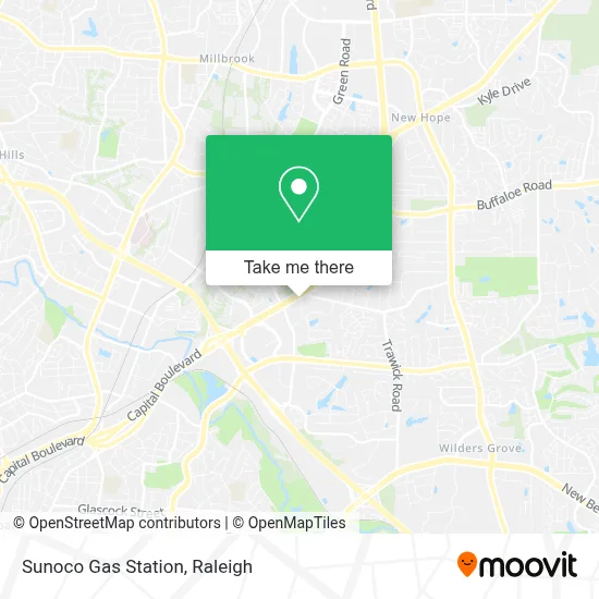 Sunoco Gas Station map
