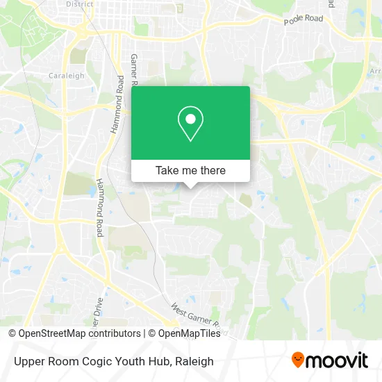 Upper Room Cogic Youth Hub map