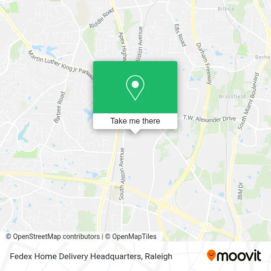 Fedex Home Delivery Headquarters map