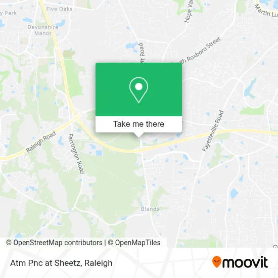 Atm Pnc at Sheetz map