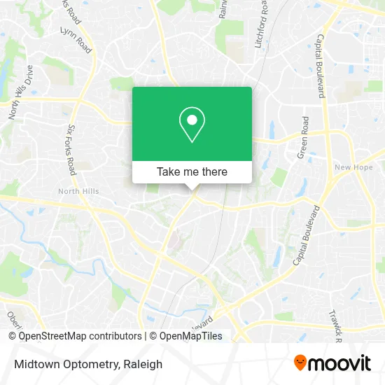 Midtown Optometry map